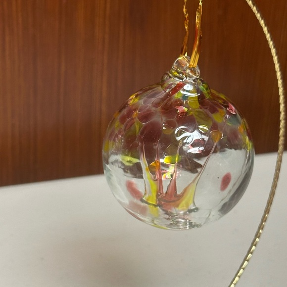 Tree of Gratitude Art Glass Ornament with Stand - Picture 6 of 15